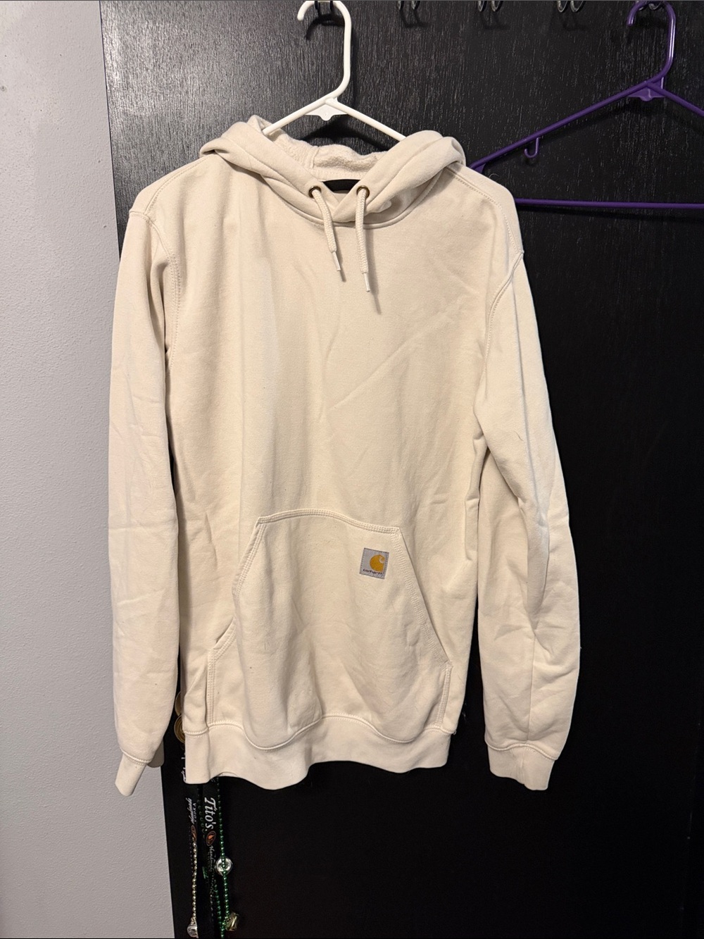 Carhartt Men's Beige/Cream Pullover Hoodie